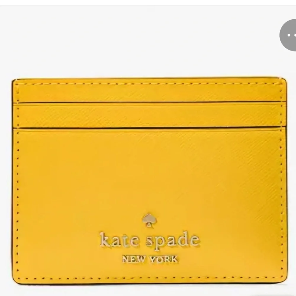 Kate Spade Yellow Card Holder‎ Safiano Leather